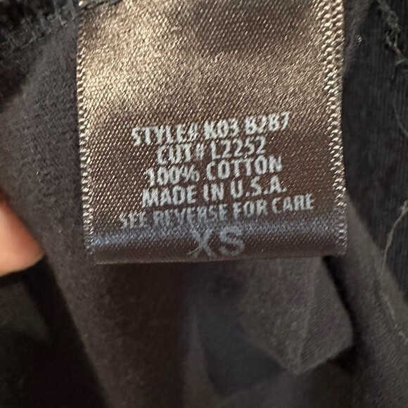 Emma and Sam Destroyed Tee Black Size XS Grunge-Thrashed Cotton - Picture 4 of 5